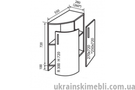 Н37R Тумба закінчення радіусне